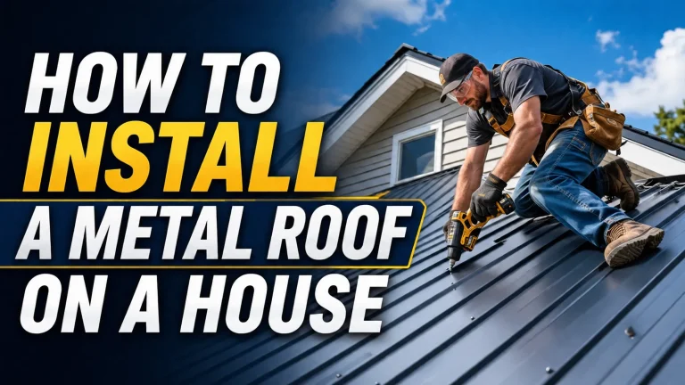 Properly completed how to install a metal roof on a house example
