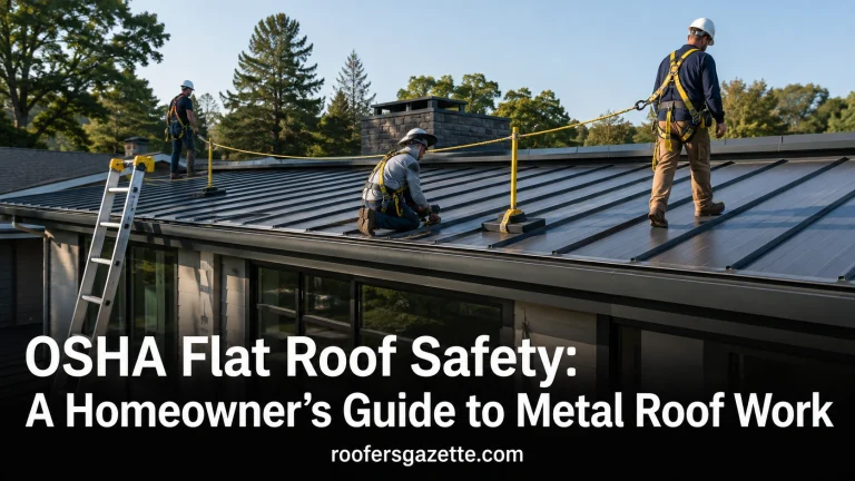 OSHA Flat Roof Safety A Homeowner’s Guide to Metal Roof Work