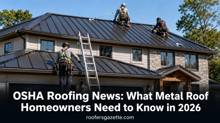 OSHA Roofing News What Metal Roof Homeowners Need to Know in 2026