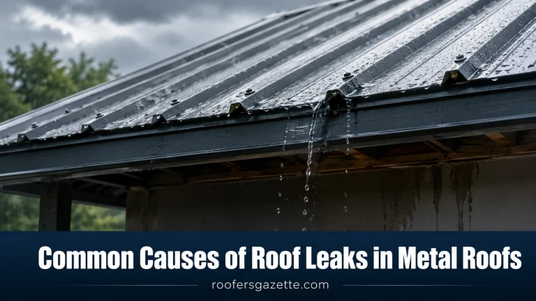 Common Causes of Roof Leaks in Metal Roofs