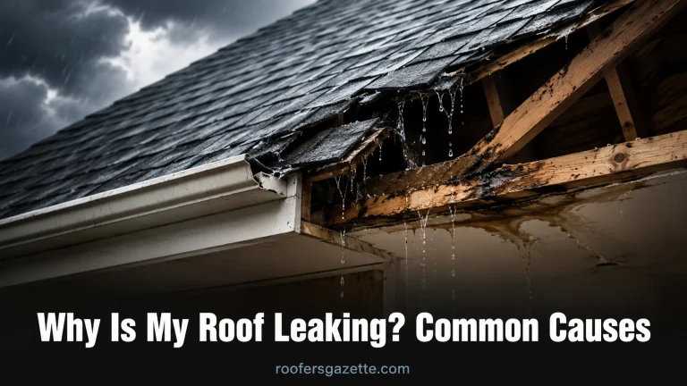 Why Is My Roof Leaking?