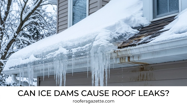 Can ice dams cause roof leaks on a residential metal roof