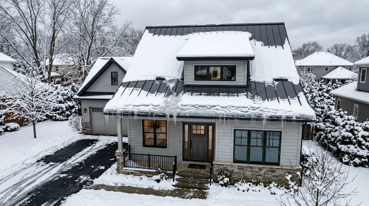 Can ice dams cause roof leaks on a residential metal roof