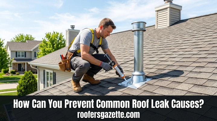 How can you prevent common roof leak causes on a metal roof