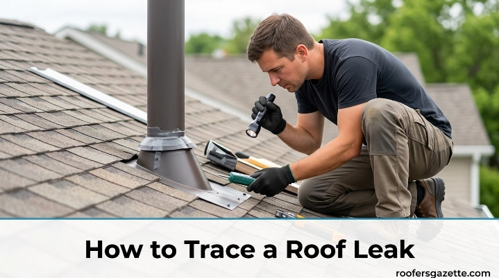 How to trace a roof leak from a ceiling water stain