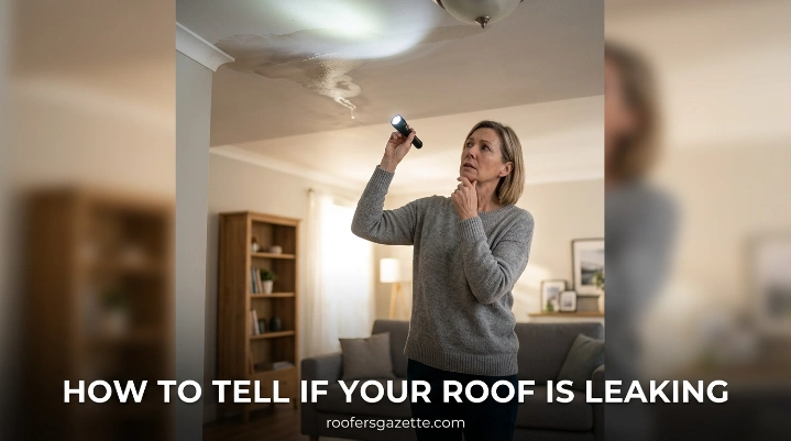 How to tell if your roof is leaking from ceiling water stains