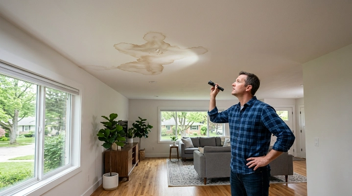 How to tell if your roof is leaking from ceiling water stains