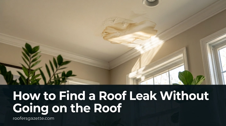 How to find a roof leak without going on the roof by inspecting the attic