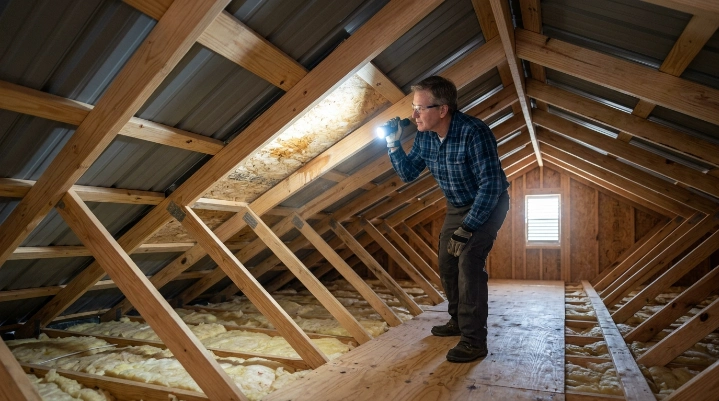 How to find a roof leak without going on the roof by inspecting the attic