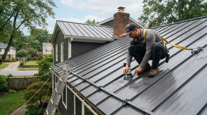 How much does roof leak repair cost for a residential metal roof
