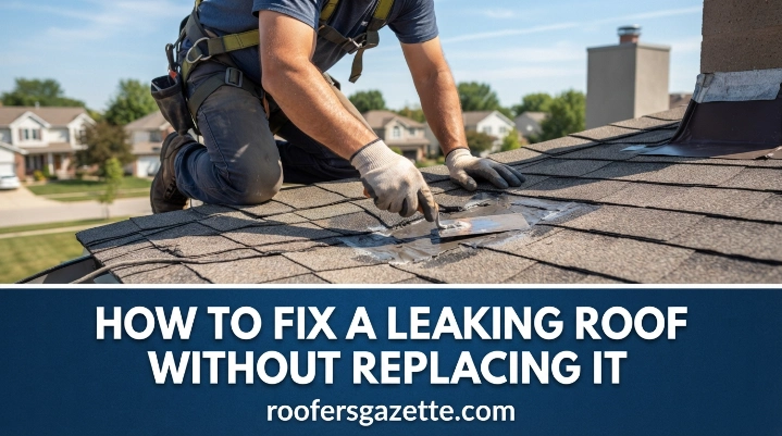 How to fix a leaking roof without replacing it on a residential metal roof