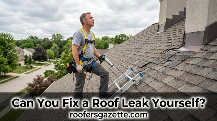metal roof leak repair inspection of fasteners and flashing
