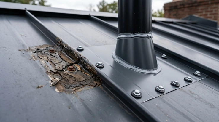 permanent metal roof leak repair versus temporary patch