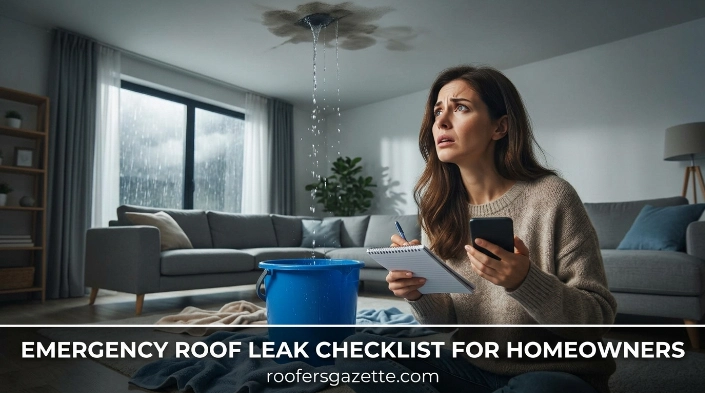 Emergency Roof Leak Checklist for Homeowners