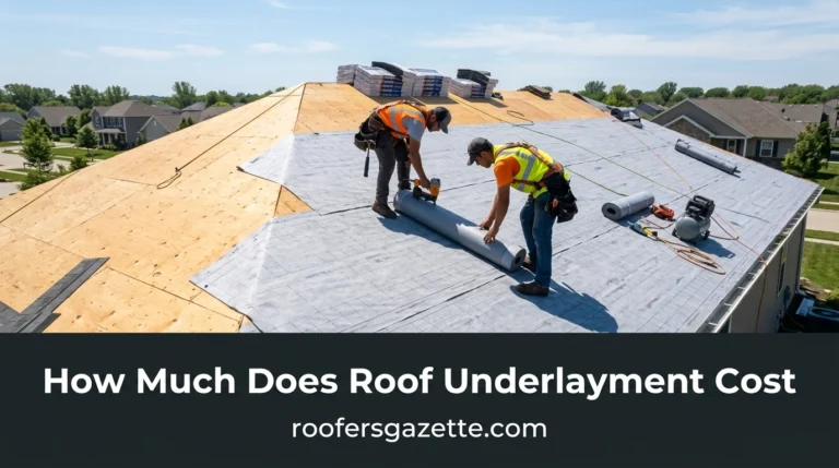 How Much Does Roof Underlayment Cost