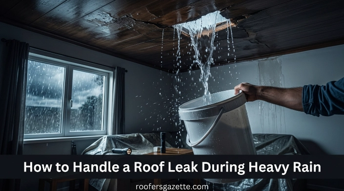 How to Handle a Roof Leak During Heavy Rain