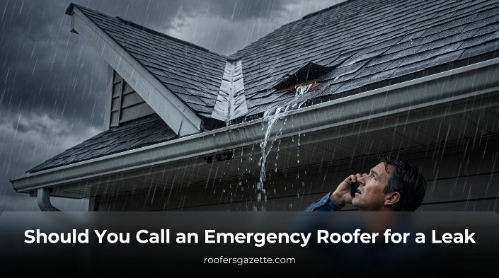 Should You Call an Emergency Roofer for a Leak