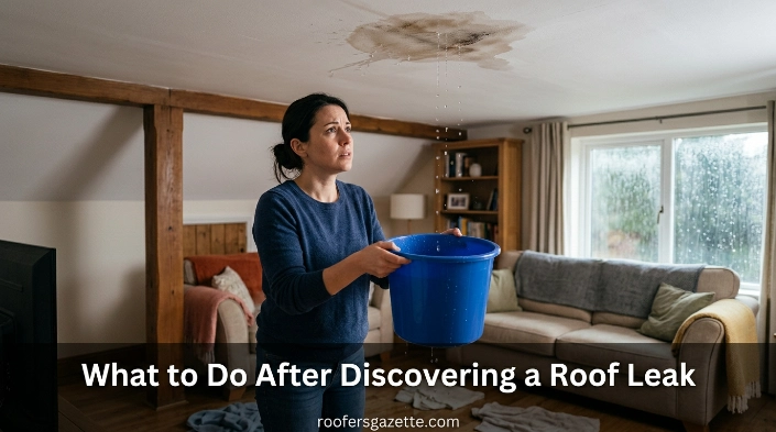 What to do after discovering a roof leak in a home with a metal roof