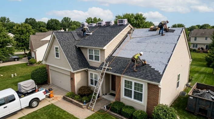how much does it cost to replace a roof with shingles on a residential home