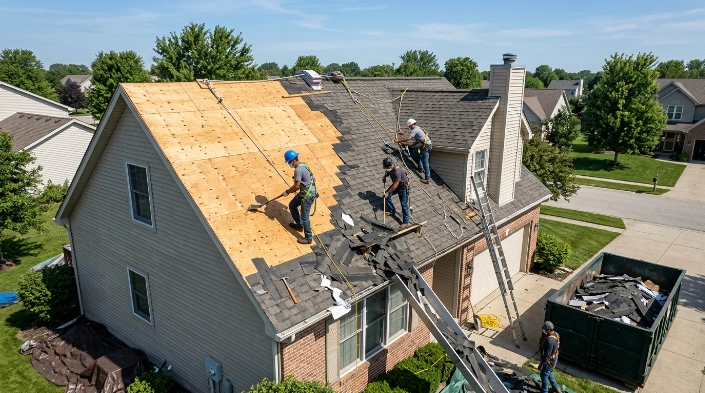 how much does a flat roof replacement cost for a residential home