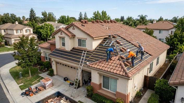 how much does a tile roof replacement cost for a residential home