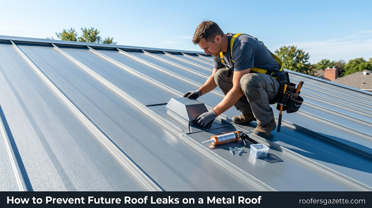 How to prevent future roof leaks with regular metal roof inspection