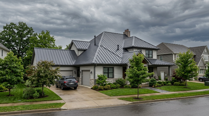 How to prevent roof leaks during heavy rain on a residential metal roof