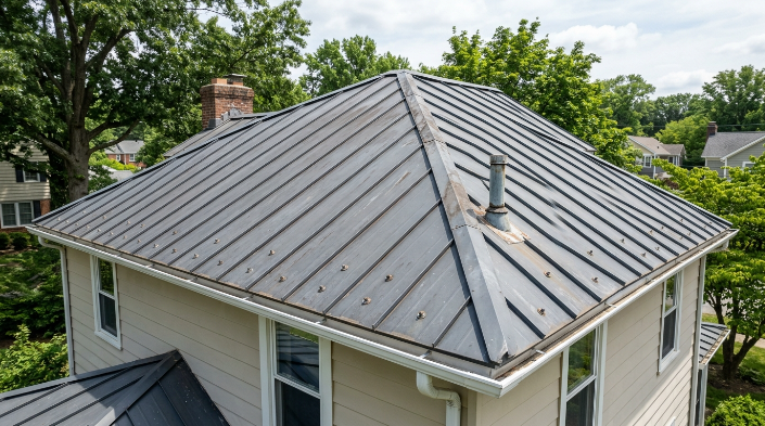 How to prevent roof leaks from aging on a residential metal roof