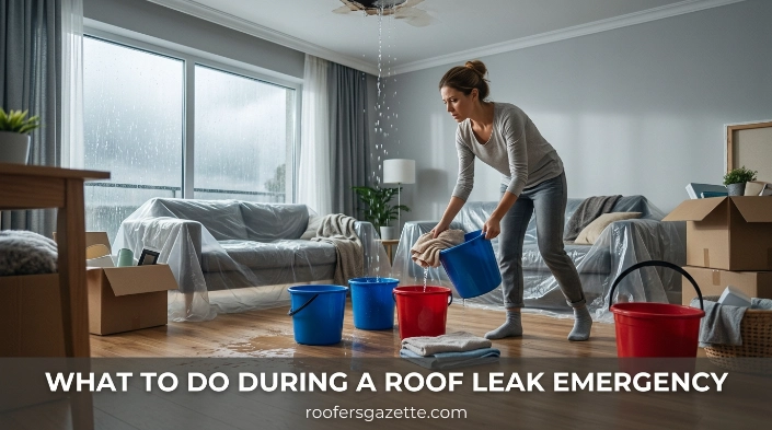 What to Do During a Roof Leak Emergency