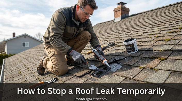 How to Stop a Roof Leak Temporarily