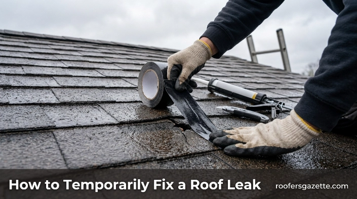 How to Temporarily Fix a Roof Leak
