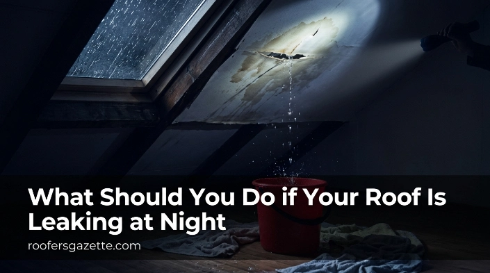 What Should You Do if Your Roof Is Leaking at Night