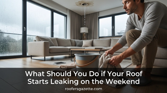 What Should You Do if Your Roof Starts Leaking on the Weekend