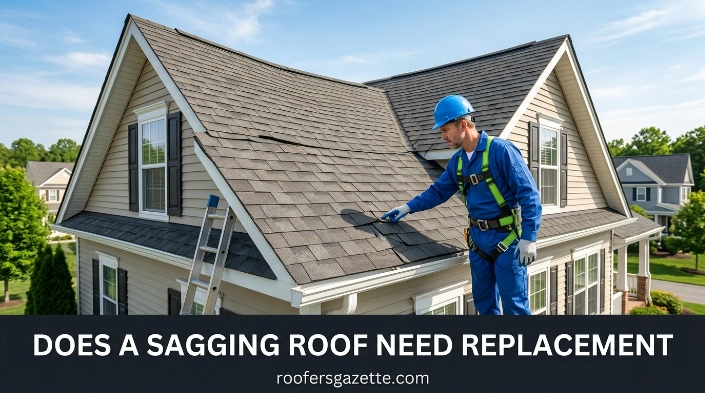 does a sagging roof need replacement on a residential home