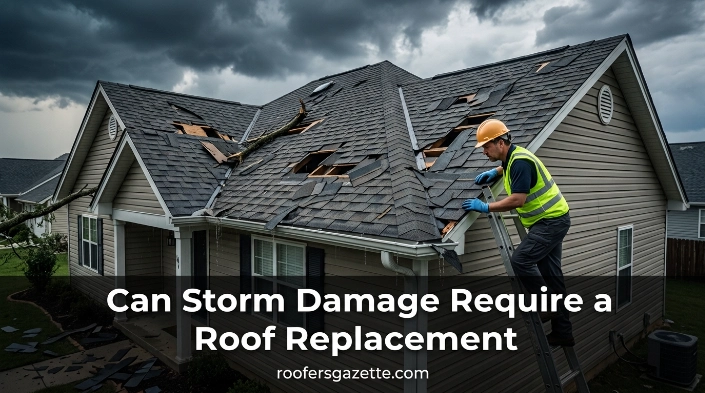 Can Storm Damage Require a Roof Replacement
