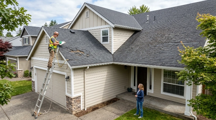when is roof replacement better than repair for an aging residential roof