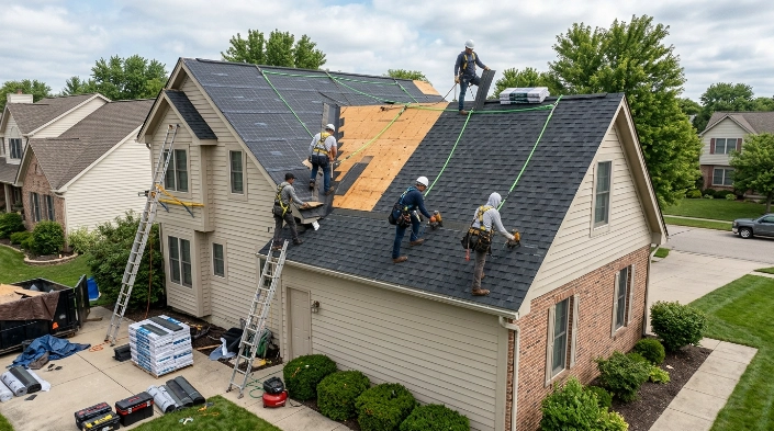 roof replacement cost per square foot for residential asphalt shingle roof