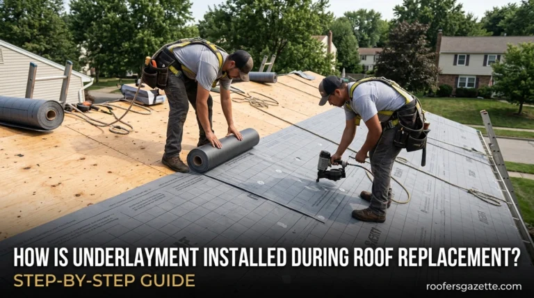 How Is Underlayment Installed During Roof Replacement