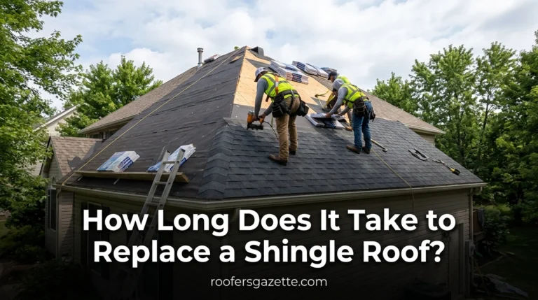 How Long Does It Take to Replace a Shingle Roof