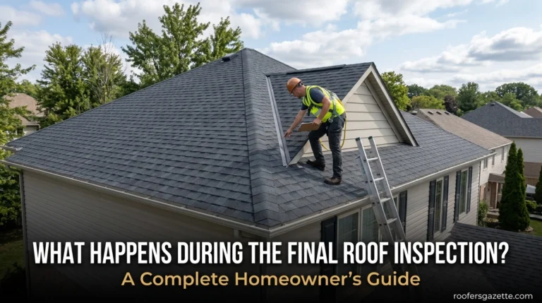 What Happens During the Final Roof Inspection