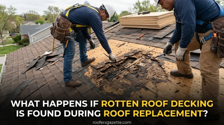 What Happens If Rotten Roof Decking Is Found During Roof Replacement