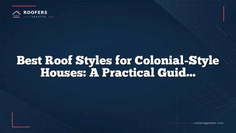 Best Roof Styles for Colonial-Style Houses: A Practical Guide to Authenticity, Proportion, and Performance