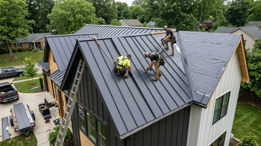 how long does it take to replace a metal roof on a residential home