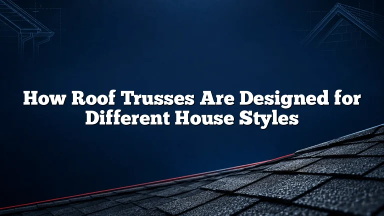 How Roof Trusses Are Designed for Different House Styles