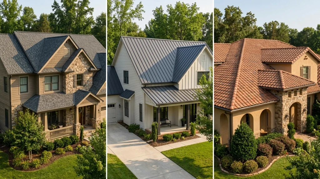 How to choose roofing materials for a new roof comparing asphalt shingles metal roofing and clay tile