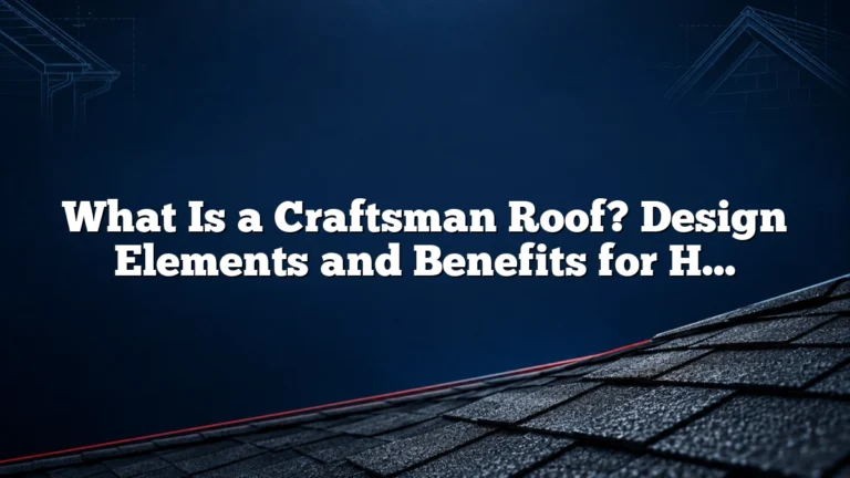 What Is a Craftsman Roof? Design Elements and Benefits for Homeowners and Builders